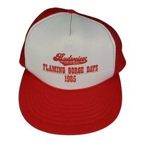 Budweiser King Of Beers Flaming Gorge Days 1985 Trucker Hat